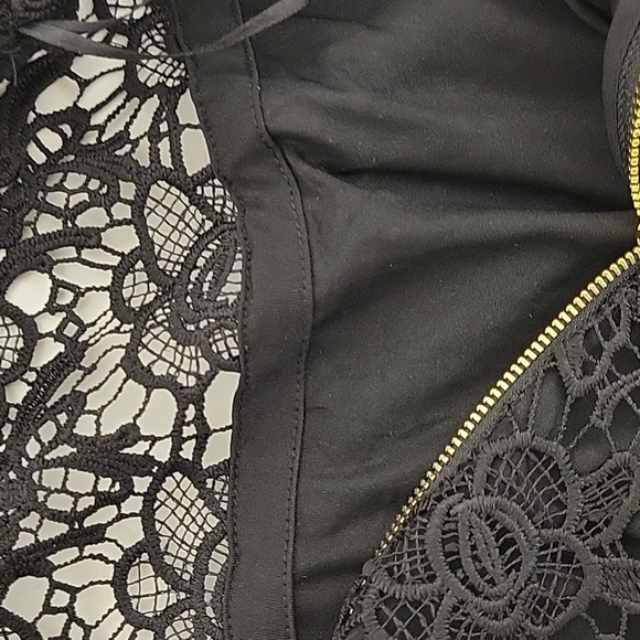 New with tags black lace lined sz small Nanette Lepore sleeveless top - Picture 6 of 8